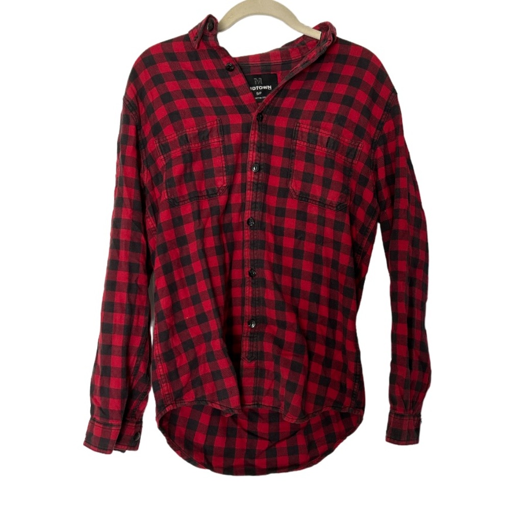 BRAND NEW Midtown Dravus Willard Red & Black Flannel Shirt